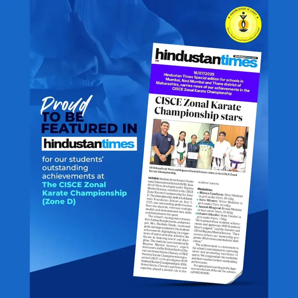 We’re proud to be featured in Hindustan Times on 16.07.2025 for our students’ outstanding achievements
