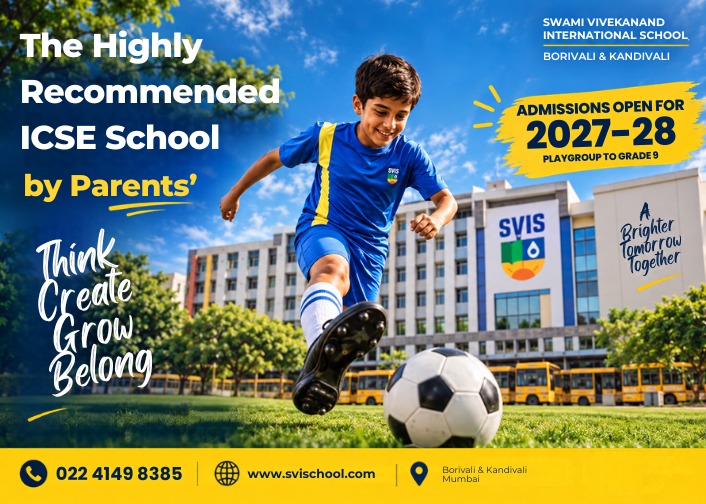 SVIS Admissions Open 2027-28 - Playgroup to Grade 9